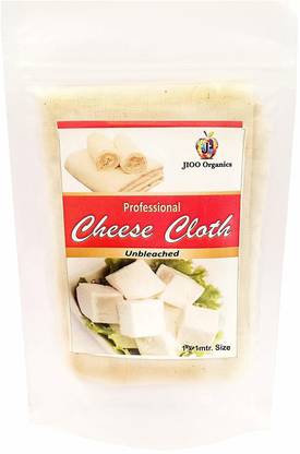 JIO ORGANIC Cheese Cloth,Unbleached Muslin Cloth Collapsible Strainer