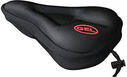 PEDFIT Silicone Gel Saddle and Soft Seat Cover with Cushion for Bicycle (Black) Bicycle Seat Cover Free Size