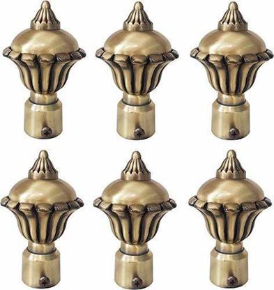 Ferio Gold Curtain Hooks, Curtain Knobs Metal