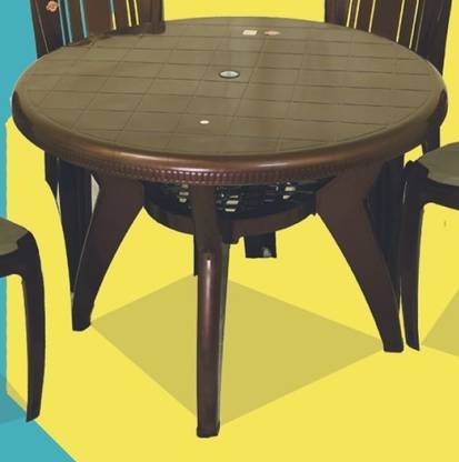 AAMROSE Plastic 4 Seater Dining Table
