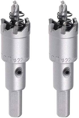 uptodatetools 22mm Carbide Hole Saw Drill Bit TCT Hole Cutter Alloy 2Pcs)