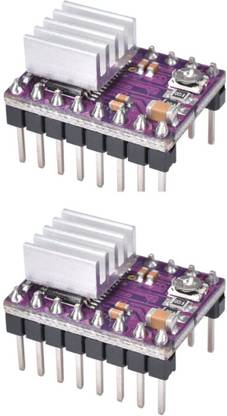 INVENTO 2Pcs DRV8825 StepStick Stepper Motor Driver Module with Heatsink Automotive Electronic Hobby Kit