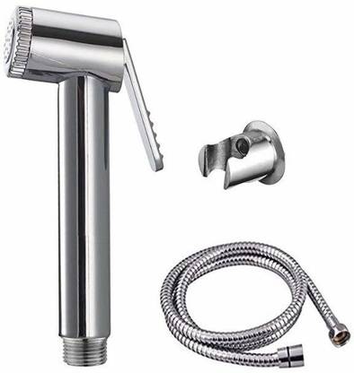Make In India HEALTH FAUCET JAQUAR TYPE CP WITH TUBE AND HOOK, ABS FAUCET Faucet Set