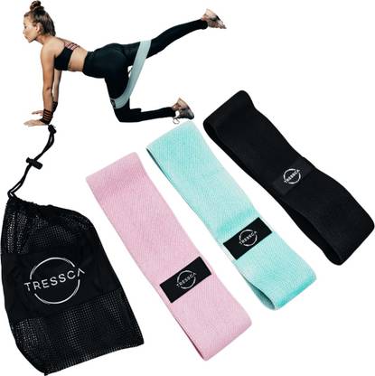 TRESSCA Fabric Bands Set Resistance Band