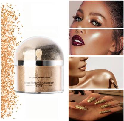 MYEONG SHIMMERY GLOW ILLUMINATION MAKEUP BASED POWDERY GOLDEN HIGHLIGHTER Highlighter