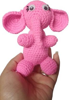 Bswatihandmade Crochet Elephant Key Chain