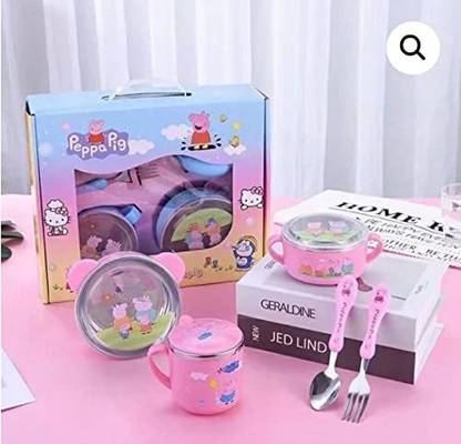 Trend-Aspire Pack of 5 Steel Dinner Set