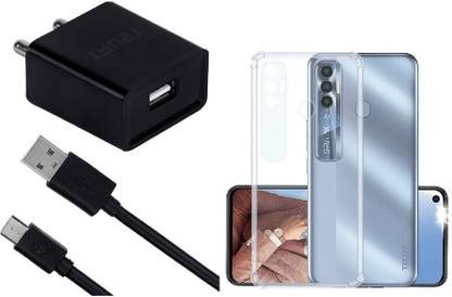 TrUST Wall Charger Accessory Combo for Tecno Spark 7 Pro