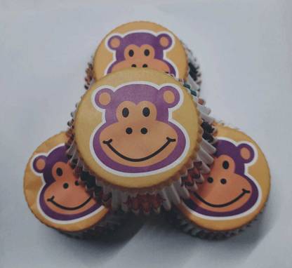 Granny N Nanny , JUNGLE Theme 100 LARGE Cavities Multicolor Cupcake Inserts