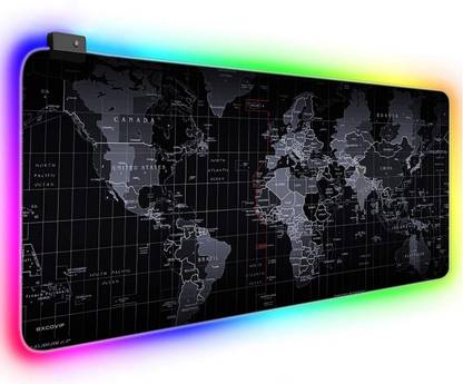 DawnRays RGB Gaming Mouse Pad with HD Map, Smoothly Waterproof Surface, (90 X 40 cm ) Non Slip Base Dual Sided Mousepad