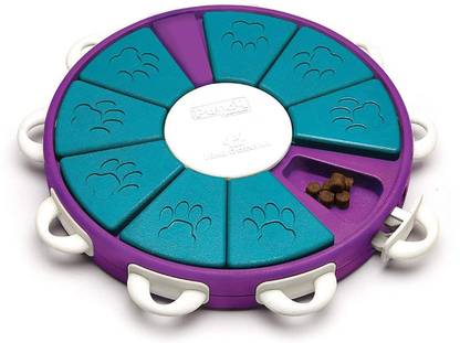 outward hound Nina Ottosson Twister Treat Puzzle Toy | Brain and Exercise Game for Dogs Plastic Treat Dispensing Toy For Dog