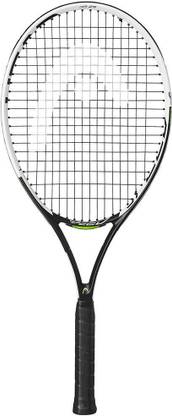 Head IG SPEED JUNIOR 26(250gm- 9-11yrs) White, Black Strung Tennis Racquet