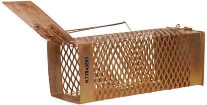 M T TRADERS Rat Trap cage mechanism of this mouse trapper is secure and escape proof catcher Live Trap