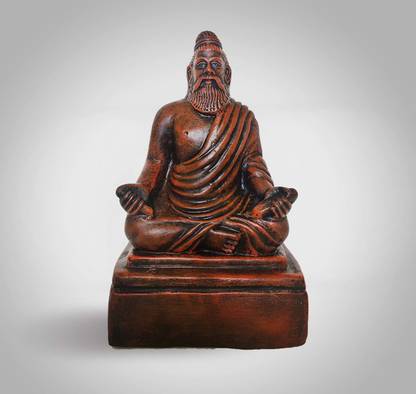Unberg Thiruvalluvar Statue Sitting position Decorative Showpiece  -  22 cm