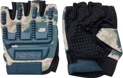 Aadikart Superior Quality BIKE Racing fingerless Men & Women Riding Gloves