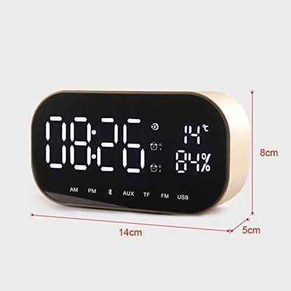 Techzo Digital ALARM CLOCK WITH BLUETOOTH SPEAKER Clock