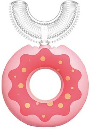 DC DECORIO DONUT Kids Tooth Brush for 2-9 Years U SHAPE Soft Toothbrush