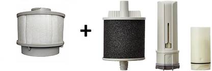 AKUA BEAT Germkill and Micro Fibre Mesh Pleated Filter with Pureit Advance 23 Ltrs 1500 L Pleated Filter Cartridge