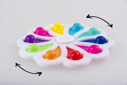Shatchi Pop It Geometry/Animal Keyring Bubble Fidget Simple Dimple Spinner