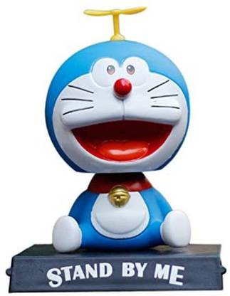 kawaii kart Doraemon Bamboo Copter Action Figure Bobblehead Toy with Mobile Holder