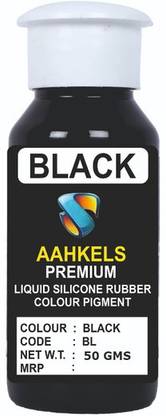 AAHKELS SILICONE LIQUID RUBBER PIGMENT BLACK 50 GRAM
