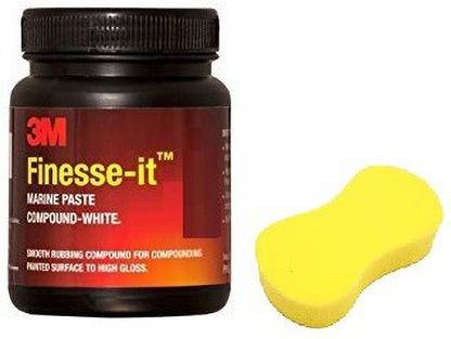 A2D Combo of 3M Finesse-it Marine Paste Compound (200g) + Sponge Combo