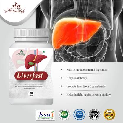 naturalyf LiverFast Liver Protector Supports Liver Health Helps Fatty Liver (60 capsule)