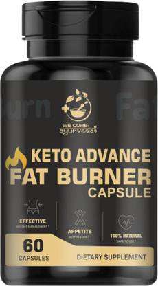 wecureayurveda Keto Advance Fat Burner Carb Blocker Metabolism Booster Weight Loss 60 Capsules