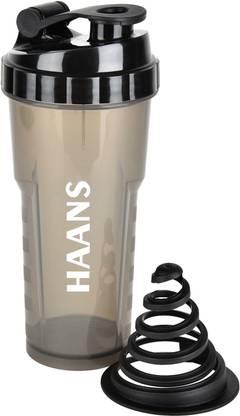HAANS रैपिड शेकर ब्लैक, लम्प्स फ्री मिक्सिंग के लिए यूनिक साइक्लोन मिक्सर के साथ रैपिड मिक्सिंग 700 ml बॉटल