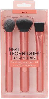 Real Techniques Flawless Base 2.0 Makeup Brush Set – Face