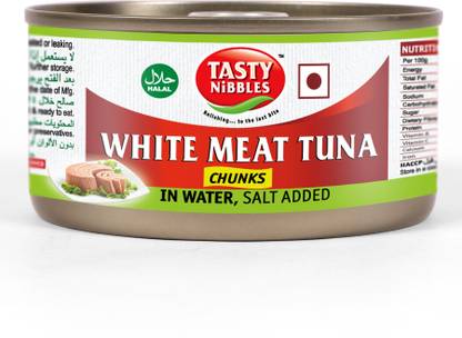 Tasty Nibbles White Meat Tuna Chunks Water Salt Added Sea Foods