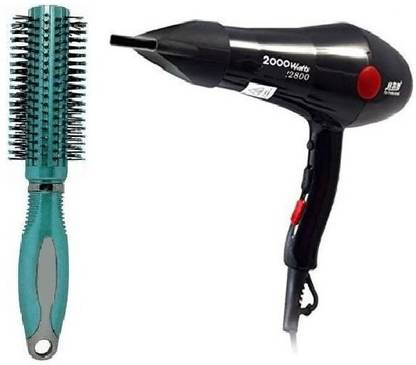 HINSHITSHU Hair Roller Comb With Professional Hair Dryer CH 2800 ( 2000 w ) 2 Speed ( Hot & Cold )