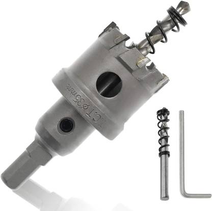 uptodateprouducts 35mm HSS Tungsten Carbide Hole Saw, TCT Cutter Drill Bit for Metal Stainless Steel Wood Aluminum