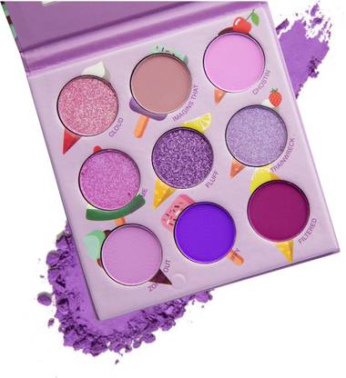 s.f.r color Rose and pink purple pressed pigmented 9 color combo eyeshadow palette 9 g