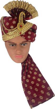 sunil dupatta works Velvet Floral Print Groom Safa Maroon Floral Groom Sehra Groom Sehra