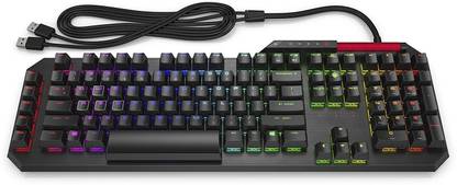 HP Omen Sequencer 2VN99AA#ABL Wired USB Standard Gaming Keyboard Compatible with Desktop, Laptop, Mac