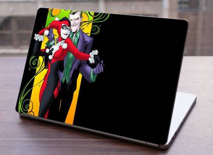 PixelHub Joker-001 Self Adhesive Vinyl Reusable Laptop Skin Compatible for 15.6 inch