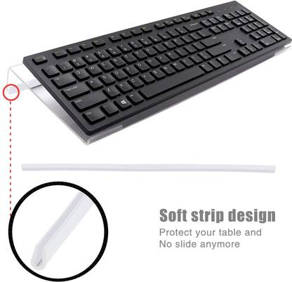 laxmi acrylic Computer Keyboard Tray Acrylic Keyboard Tray for Easy Ergonomic Typing & Working at Home & Office Laptop Stand