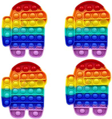 PRIMEFAIR Pop it Fidget Toys Simple dimple pop its Squishy Toy pop it Game pop it Rainbow