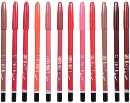SEUNG Super Matte Lip Liner Pencil Set of 12