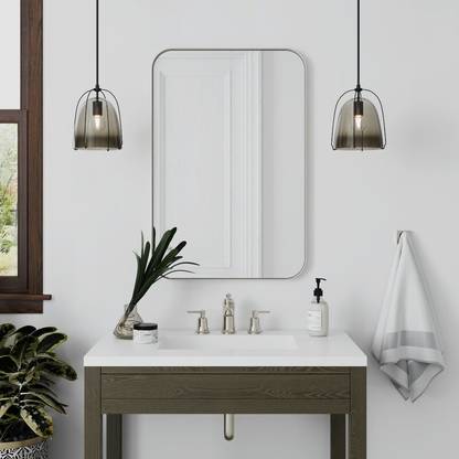 Rworld Square 12 x 18 Bathroom Mirror
