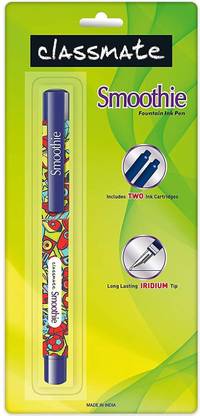 Classmate Octane Smoothie Fountain Pens Blue Set of 4 Pens Fountain Pen