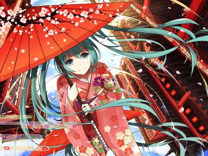 Vocaloid Hatsune Miku Anime Series Matte Finish Poster Paper Print
