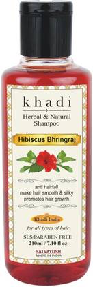 Satvayush Ayurvedic Hibiscus Bhringraj Shampoo SLS and Paraben Free Natural & Herbal