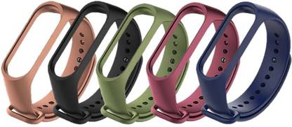 AMANDO MI BAND M4 & M3 (Not For M2) Set of 5 Pcs Smart Band Strap