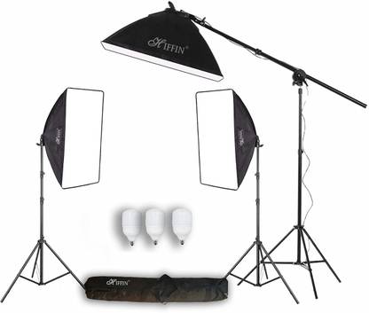 Hiffin SL50 3 Point LED Photo & Video, Photography Softbox Lighting Kit III Octagonal Softbox