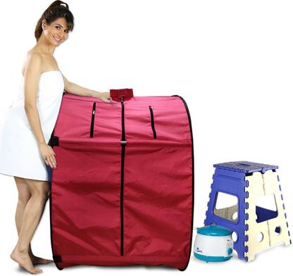 KAWACHI Portable Steam Sauna Bath Health and Beauty Spa at Home With Folding Stool Portable Steam Sauna Bath