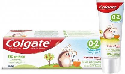 Colgate TOOTHPASTE FOR KIDS NATURAL FRUITY FLAVOR 0-2 YEARS TOOTHPASTE Toothpaste