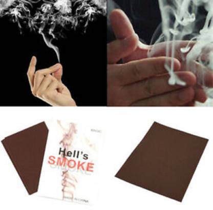 A SARKAR MAGIC WORLD HELL'S SMOKE MAGIC / BARE HAND SMOKE APPEAR MAGIC / HELLS SMOKE PAPER 1 Magic Tricks