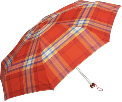 Popy Nano5-fold Check Print 4 Umbrella